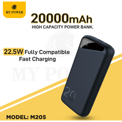 M205 Power Bank 20000mAh Black
