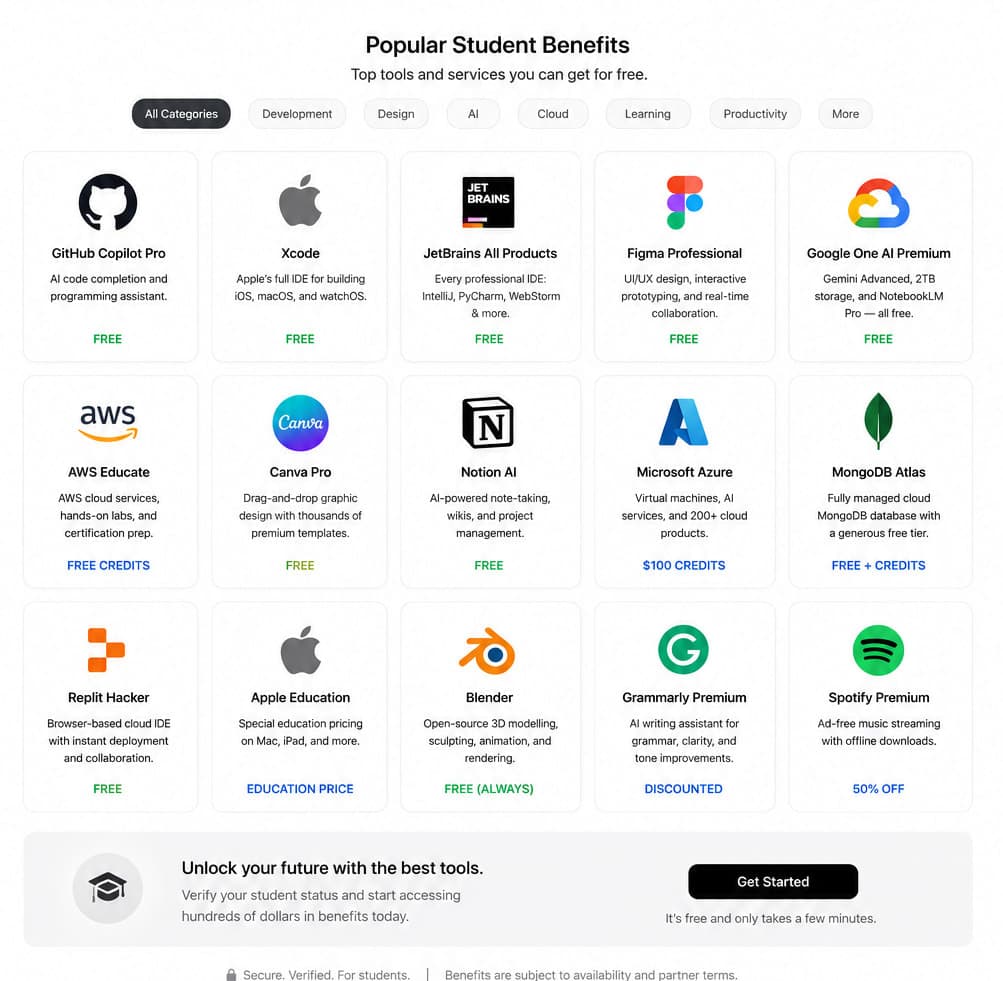 Nepali student using GitHub Copilot, Canva Pro, JetBrains, and AI tools through student benefits in 2026