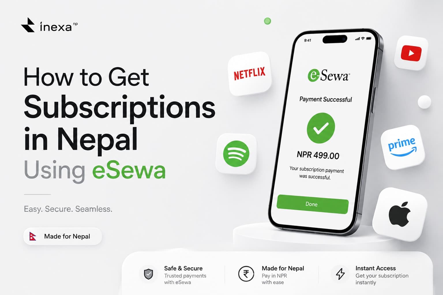 How to buy subscription in nepal using esewa