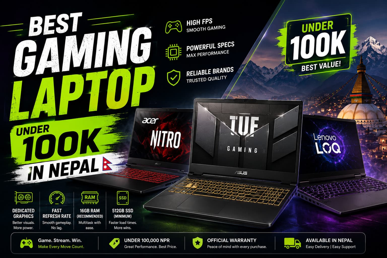 gaming laptop in nepal