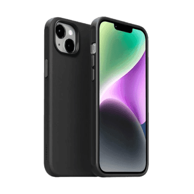 apple black cover silicon — Black